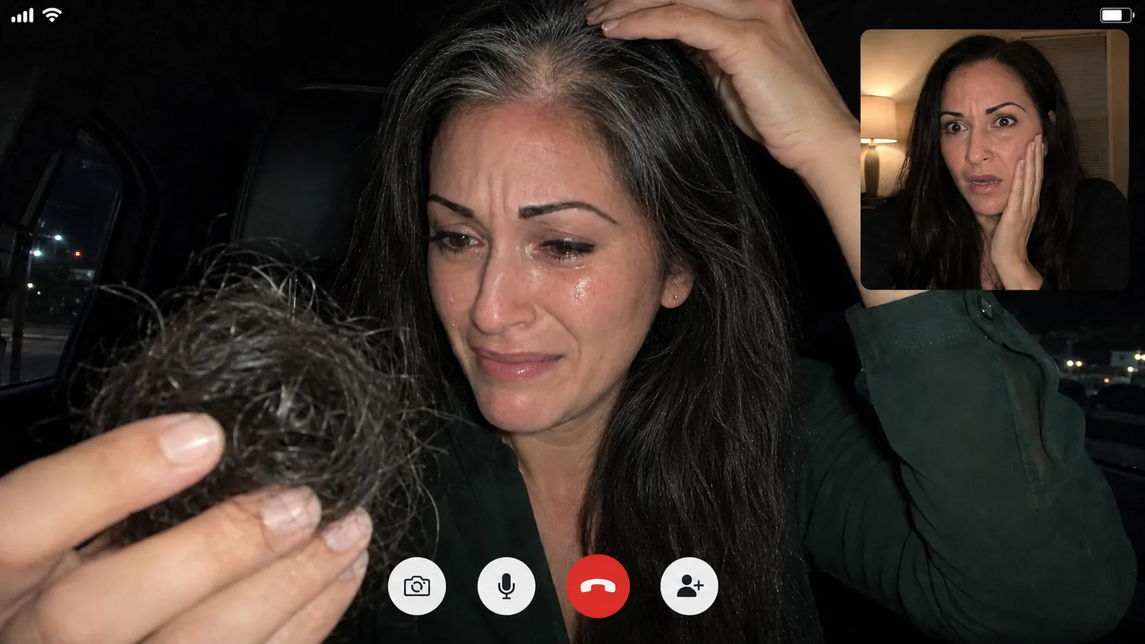 Diane calling from her car after the date
