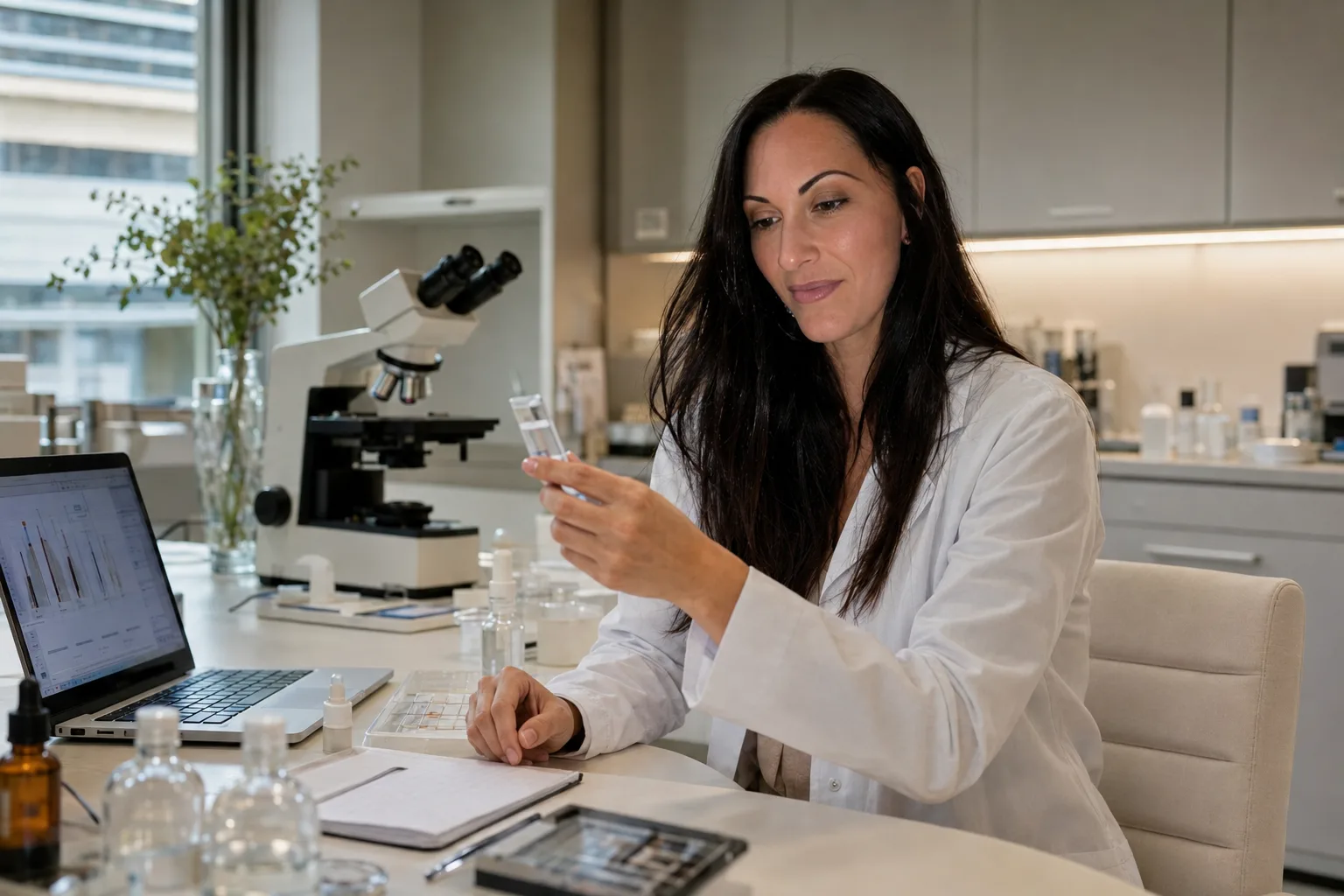 Developing the scalp peptide formula in the laboratory